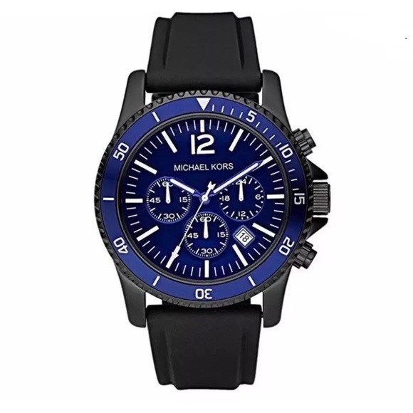 NWT MICHAEL KORS MEN'S CHRONOGRAPH WATCH sporty - Picture 1 of 2